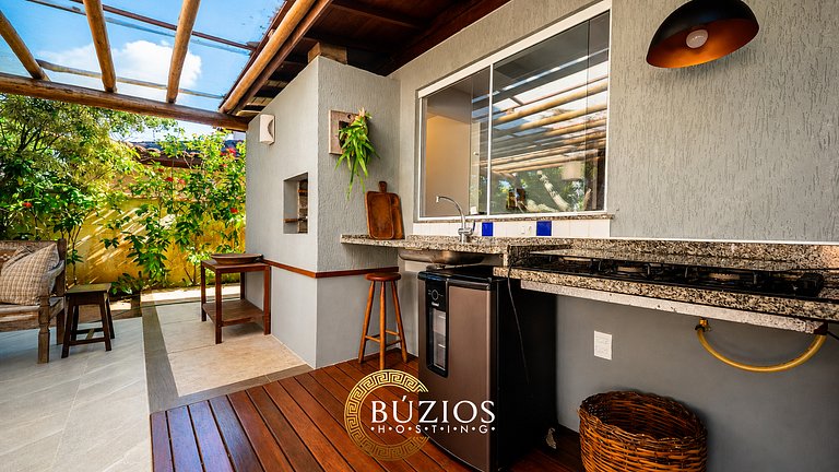 40m da Praia! Linda casa c/ piscina privativa BZ26