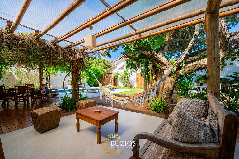 40m da Praia! Linda casa c/ piscina privativa BZ26