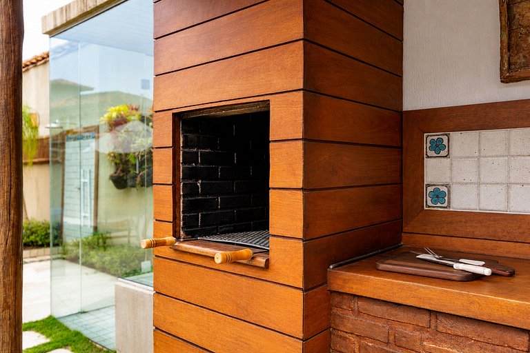 Casa com piscina e sauna a 300m da praia BZ34