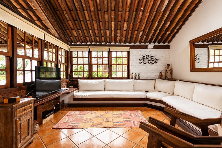 Casa com piscina e sauna a 300m da praia BZ34