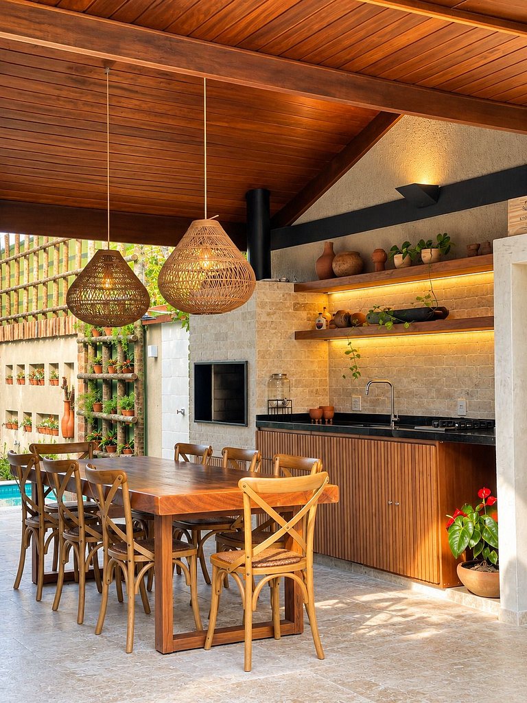 Bz41 Casa c/ Piscina Privativa 150m da praia!