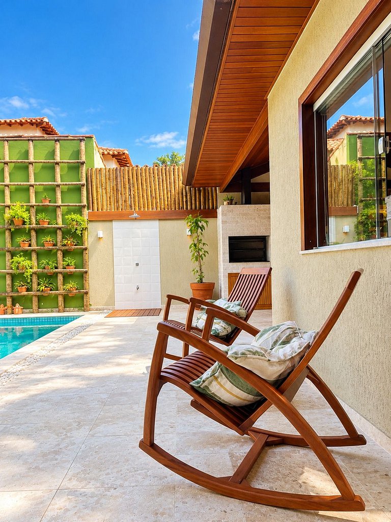 Bz41 Casa c/ Piscina Privativa 150m da praia!