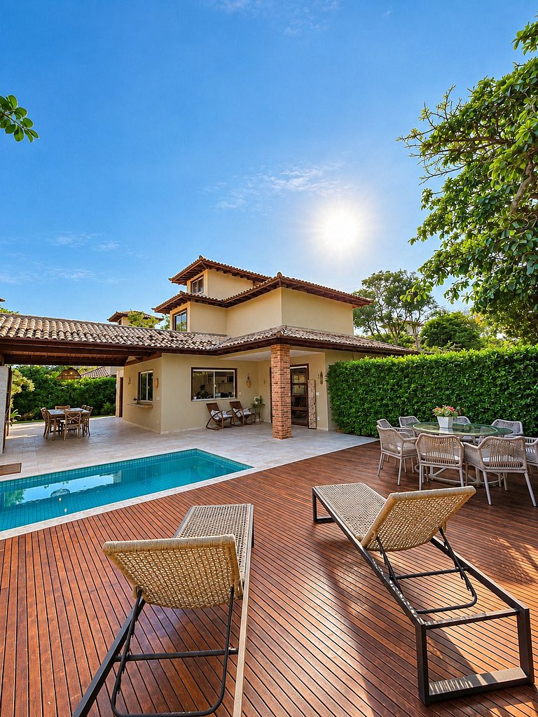 Bz41 Casa c/ Piscina Privativa 150m da praia!