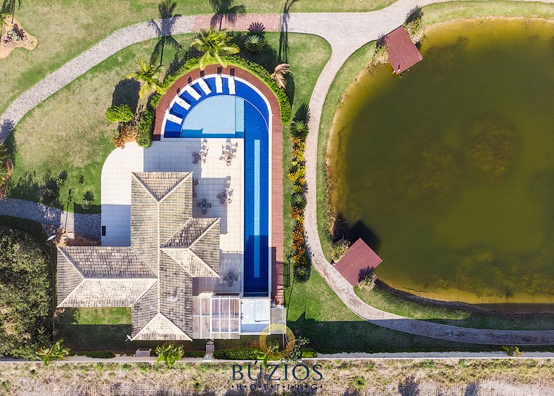 Bz01 Casa com piscina privativa, 150 m da praia