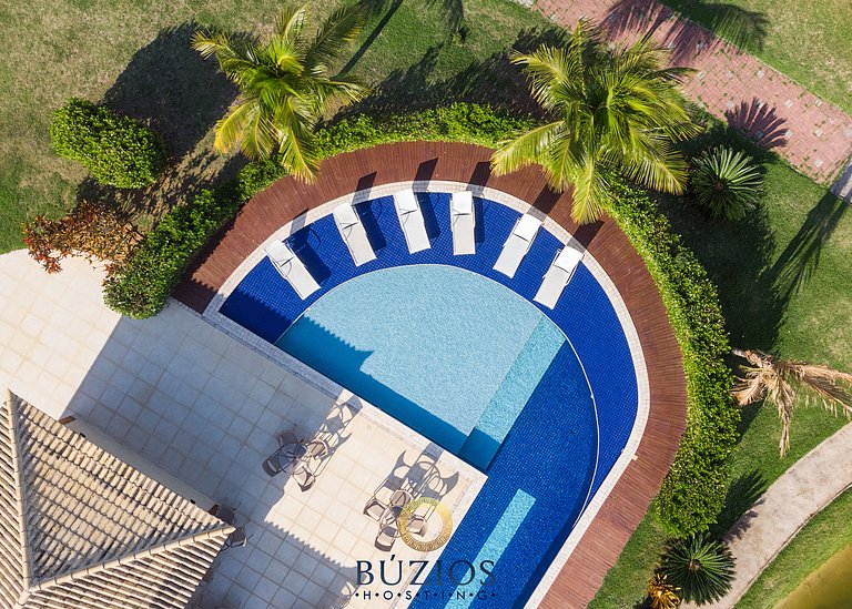 Bz01 Casa com piscina privativa, 150 m da praia.