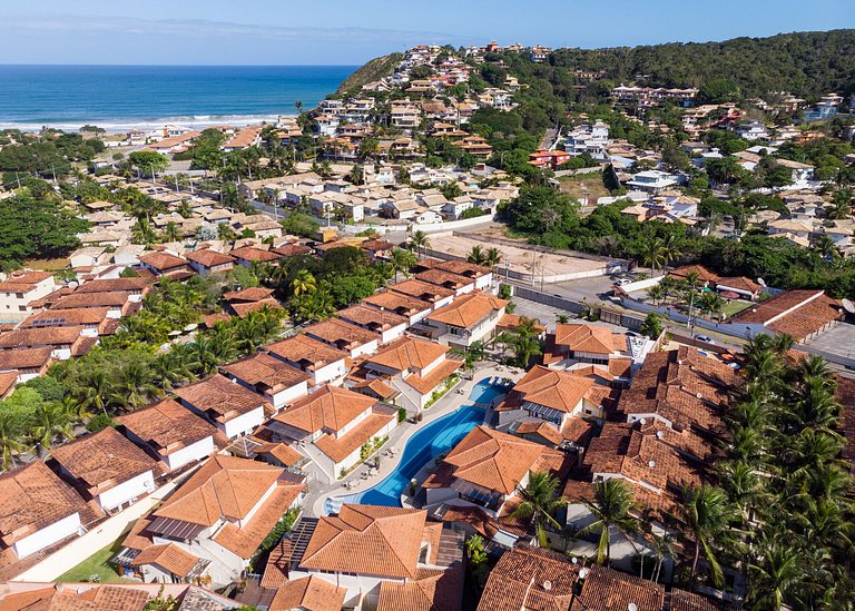 BZ02 Casa Moderna, 250 metros da praia em Geribá