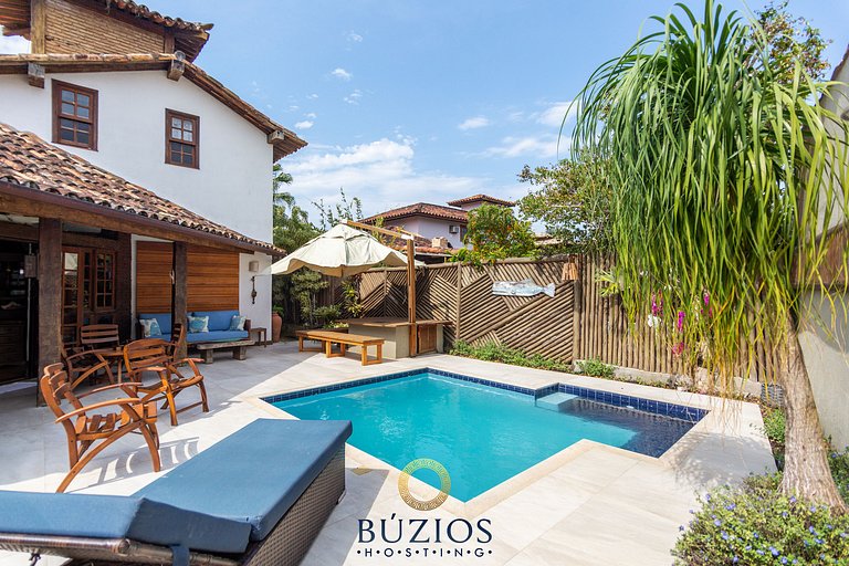 BZ34 Casa com Piscina e Sauna a 150 m da praia!