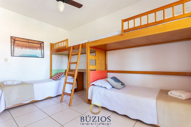 BZ43 Pé na areia! Casa com segurança e conforto