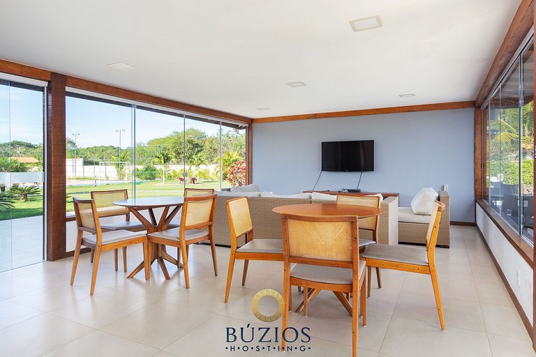 BZ57 Casa c/ área gourmet em condomínio 150m praia